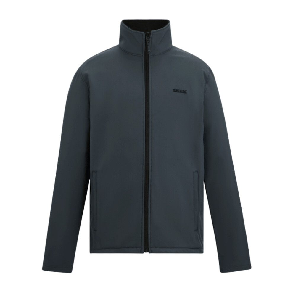 Regatta (L, Dark Storm) Mens Cera V Wind Resistant Soft Shell Jacket Multicoloured