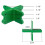 8pcs 4 in 1 Deck Spacer Tools Green Deck Spacers Reusable Wood Composite Decking Installation Alignment Leveling Gaskets 3