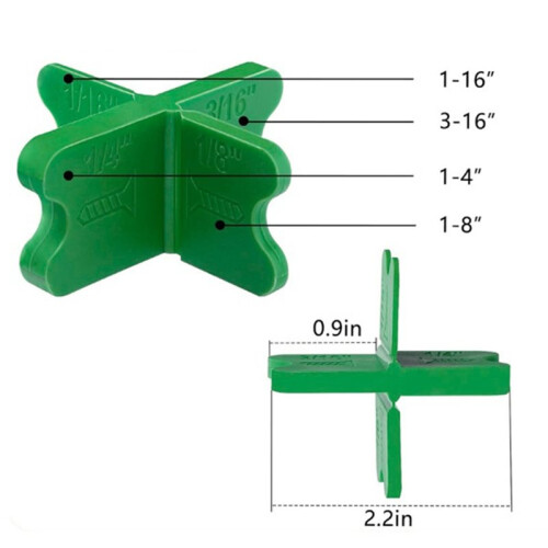 8pcs 4 in 1 Deck Spacer Tools Green Deck Spacers Reusable Wood Composite Decking Installation Alignment Leveling Gaskets 2