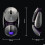 Wireless Silent Bluetooth Mouse, 4000 FPS, 2400 DPI Optical, 3 Modes, RGB, Rechargeable, Ergonomic for PC and Mac 4