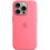 (Pink)For Apple iPhone 15 Pro Silicone Case with MagSafe 1
