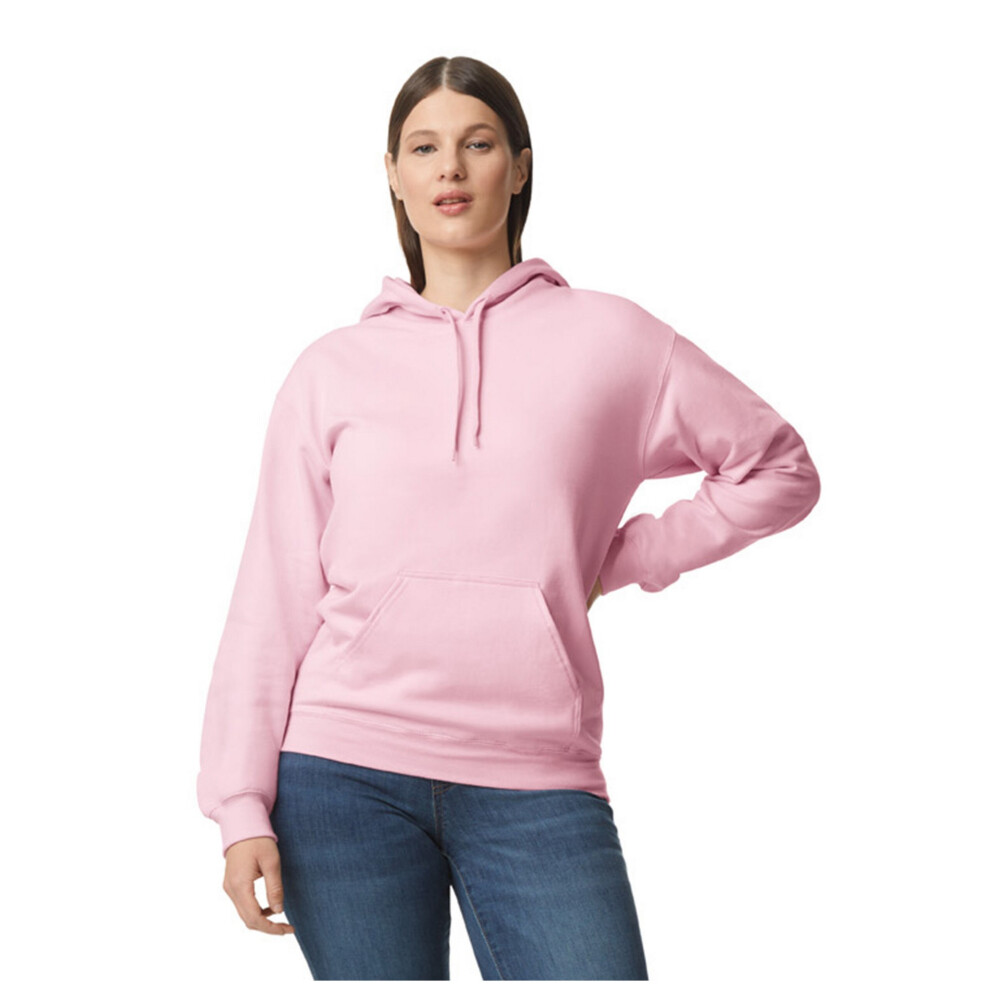 Gildan (Xs, Light ) Unisex Softstyle Midweight Hoodie Pink
