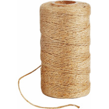 SKY-TOUCH Natural Jute Twine 100M, 3 Ply Garden String Brown Twine 2mm Thickness |Eco-Friendly Craft, Gardening, Packaging & DIY Rope Twine