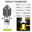 4X H4 LED Spotlight Small Light Bulb LED Motorcycle Modified Headlight Integrated Two-Color Headlight Accessories 8