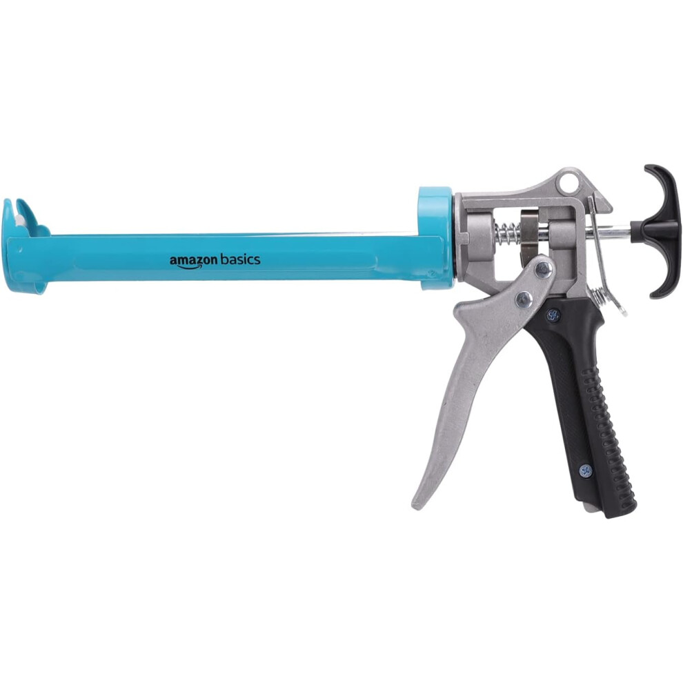 Amazon Basics Heavy Duty Sealant Caulking Gun |12:1 Thrust Ratio Aluminium Handle Caulk Gun For Silicone Sealant, Construction & Home Repair - 310Ml 8901124857070