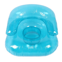 Portable Transparent Air Sofa Blue