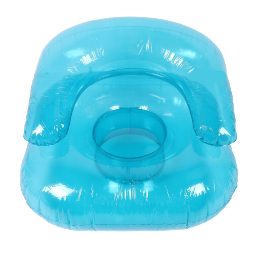 Portable Transparent Air Sofa Blue