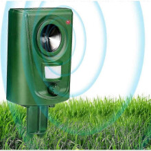 Fox Deterrent Cat Repellent Ultrasonic Cat Scarers for Gardens Bird Deterrent Dog Animal Repeller Battery Operated Waterproof Adjustable Sensitivity M