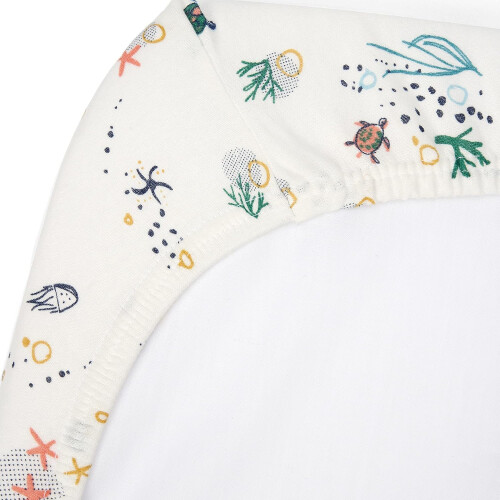Tutti Bambini Cot Bed Fitted Sheets Cotton 2 Pack - Our Planet 2