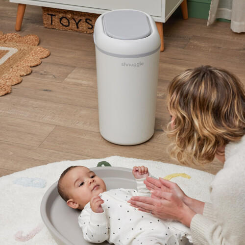 Shnuggle Shnuggle Eco-Touch Nappy Bin (Diaper Pail) | Eco-Friendly Nappy Disposal System 2