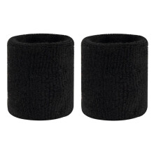 1 Pairs Wrist Sweatband Sports Wristband Sweatband Wrist Sweat Band/Brace Elastic Wristband for Men Women Tennis Black