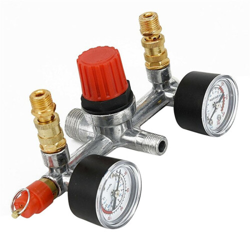 2X 175Psi 12Bar 230V 16A Air Compressor Pressure /OFF  Control Valve Knob 2