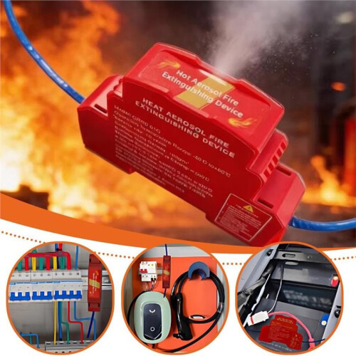 Automatic Aerosol Fire Extinguishing Device for Electrical Panels, DIN Rail Mounting 1