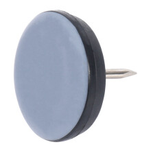 40Pcs 25mm Chair Gliders Furniture Sliders PTFE Easy Moving Pads Round with Nail Feet Protector for Hardwood Floor