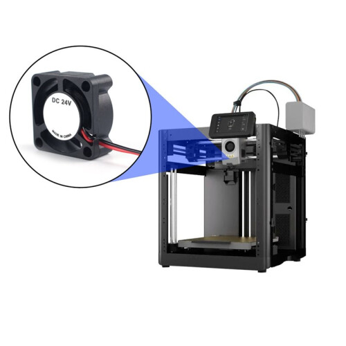 Ventola di Raffreddamento per Estrusore e Hotend per Flashforge AD5X A 24 V, con Velocità di Raffreddamento Rapida e Alta Qualità, per Componenti 2