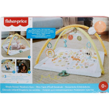 FisherPrice Baby Playmat Simply Senses Newborn Gym with Mobile Sensor