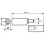 Hinge 100mm Steel drop profile weldable fixed pin 2