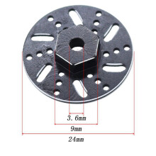 8x Metal 9Mm Wheel Hex Hub Adapter Brake Disc for SG1603 SG1604 UD1601 UD1602 UD1603 UD1604 1/16 RC Car Upgrade Parts,2