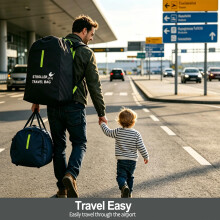 Pram Bag for Airplane Waterproof Stroller Bag with Shoulder Strap Port