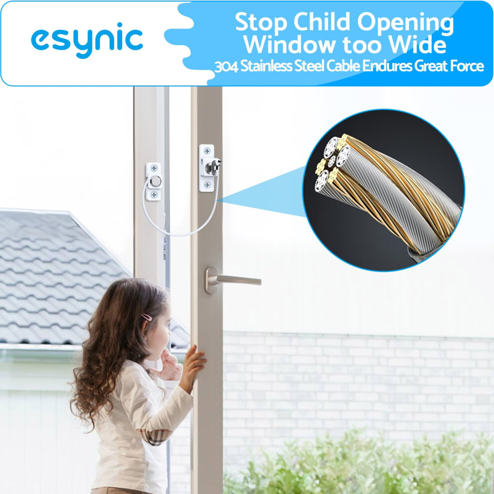 Esynic Window Restrictors 10Pcs Window Restrictor For Upvc Window Safe