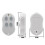 2Pcs TX4 Garage Remote Control 433.92MHz Rolling Code Gate Door Opener for TX2 TX SMALL TX2 COLOR Remote Replacer 6