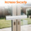 White Patio Door Security Lock, Professional French Door Security 5