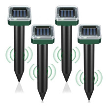 Répulsif à taupes ultrasonique pour jardins, pics anti-taupes solaires à vibration sonique, solution anti-nuisibles respectueuse des animaux pour