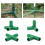 80PCS Fitting 11MM 4 Types Stable Support Heavy Duty Greenhouse Frame Building Connector Suitable for Grape Trellis 2