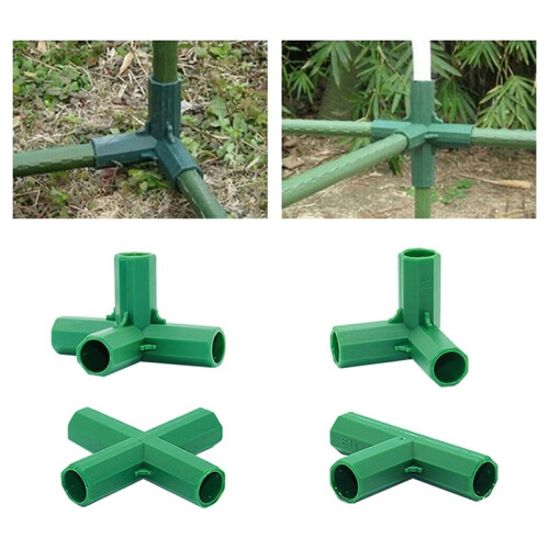 80PCS Fitting 11MM 4 Types Stable Support Heavy Duty Greenhouse Frame Building Connector Suitable for Grape Trellis 1