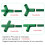 80PCS Fitting 11MM 4 Types Stable Support Heavy Duty Greenhouse Frame Building Connector Suitable for Grape Trellis 7