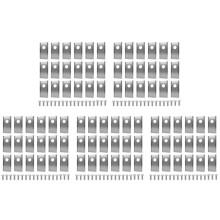 90 Cuchillas para Landroid, Juego de Cuchillas de Acero Inoxidable para Cortacéspedes Robóticos, Color Plata.