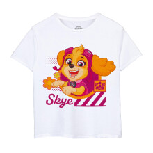 (3-4 Years, White) Paw Patrol Girls Skye T-Shirt