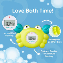 AYCORN Baby Bath Thermometer Waterproof Digital Baby Thermometer with