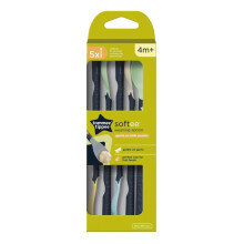 Tommee Tippee Softee Weaning Spoons 4 Months 5 Pack Long AntiSlip Hand