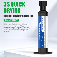 RL-UVH902T 10CC Quick-Drying Solder Mask for Phone Repair High Temperature Resistance 3S Quick Drying Transparent Oil
