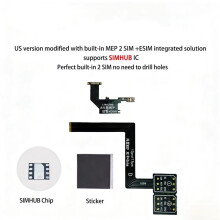 Modyfikacja Karty SIM US do Dual MEP + E-SIM z Układem Scalonym Super Snow IC, Niezależne Narzędzie do Naprawy Gniazda Karty SIM dla 17 PM