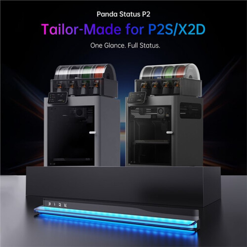 BIQU Panda Status P2  LED Light Strip for  P2S/X2D 3D Printer RGB Light Bar Real- Print Status Warning 1