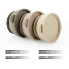 PandaEar 3 Pack Silicone Baby Bowls with Suction LeakProof Stay Put Si