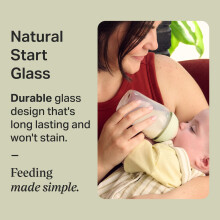 Tommee Tippee Closer to Nature Glass Baby Bottle Slow Flow BreastLike