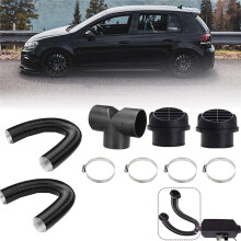 75mm Heater Pipe Ducting Air Duct Hose Kit, 2KW-8KW Parking Heater Vent T-Shaped Tee, Telescopic Hose for Webasto