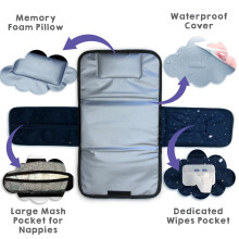Weebub 3 in 1 Baby Travel Changing Mat – Lightweight Waterproof Folda