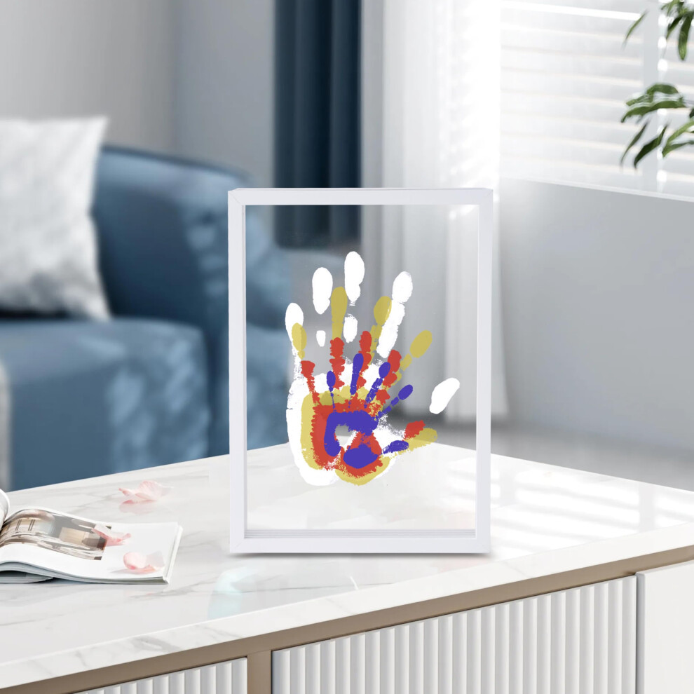 Cherry Cheers Family Handprint Kit Diy Craft Keepsake Wooden Frame End