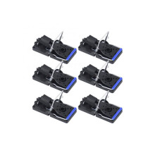Lot de 6 pièges à souris (bleus) Piège à souris d'intérieur pour la cuisine et le jardin