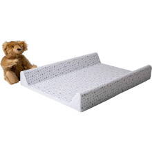 Koko AntiRoll Baby Changing Mat with A Grey Star Print Waterproof Easy