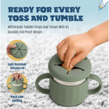 Jumble Dream Stainless Steel Baby Snack Cup for Toddlers Kids – SpillP