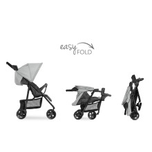 hauck Citi Neo 3 Grey 3 Wheeled Pushchair with Raincover Cup Holder