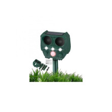 Répulsif ultrasonique extérieur pour animaux, répulsif pour chats à modes multiples avec détecteur de mouvement et lumière clignotante,