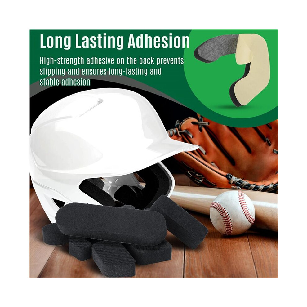 2X Universal Helmet Padding Fit Kit For Batting And Catchers Helmets, Pads For Baseball/Softball Players 6031782852567