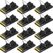 Piège à souris réutilisable pour la gestion des nuisibles, facile à installer et à réarmer, avec matériau anti-odeurs et déclencheur haute