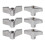6X Trumset Fasta Vingmuttrar T-Typ Stativmutter Cymbalbricka Byte Av Slaginstrumentdelar 3